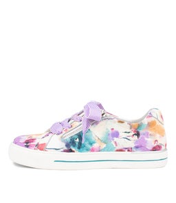 AUDRY W ZR PANSY PRINT LEATHER