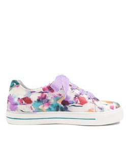 AUDRY W ZR PANSY PRINT LEATHER
