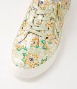 AUDRY W ZR ORANGE&GOLD CUT PALE GOLD LEATHER