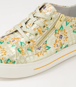 AUDRY W ZR ORANGE&GOLD CUT PALE GOLD LEATHER