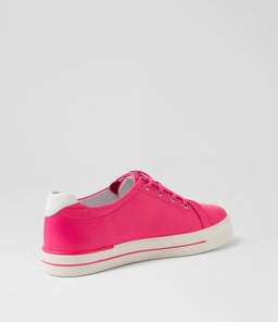 AUDRY W ZR HOT PINK WHITE LEATHER