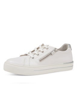 AUDRY W ZR WHITE SILVER LEATHER