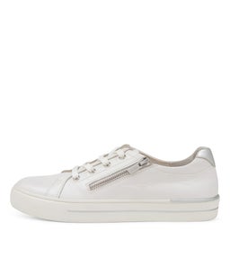AUDRY W ZR WHITE SILVER LEATHER