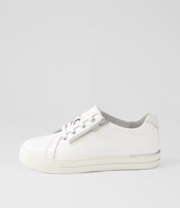 AUDRY W ZR WHITE WHITE WRINKLE PATENT LEATHER