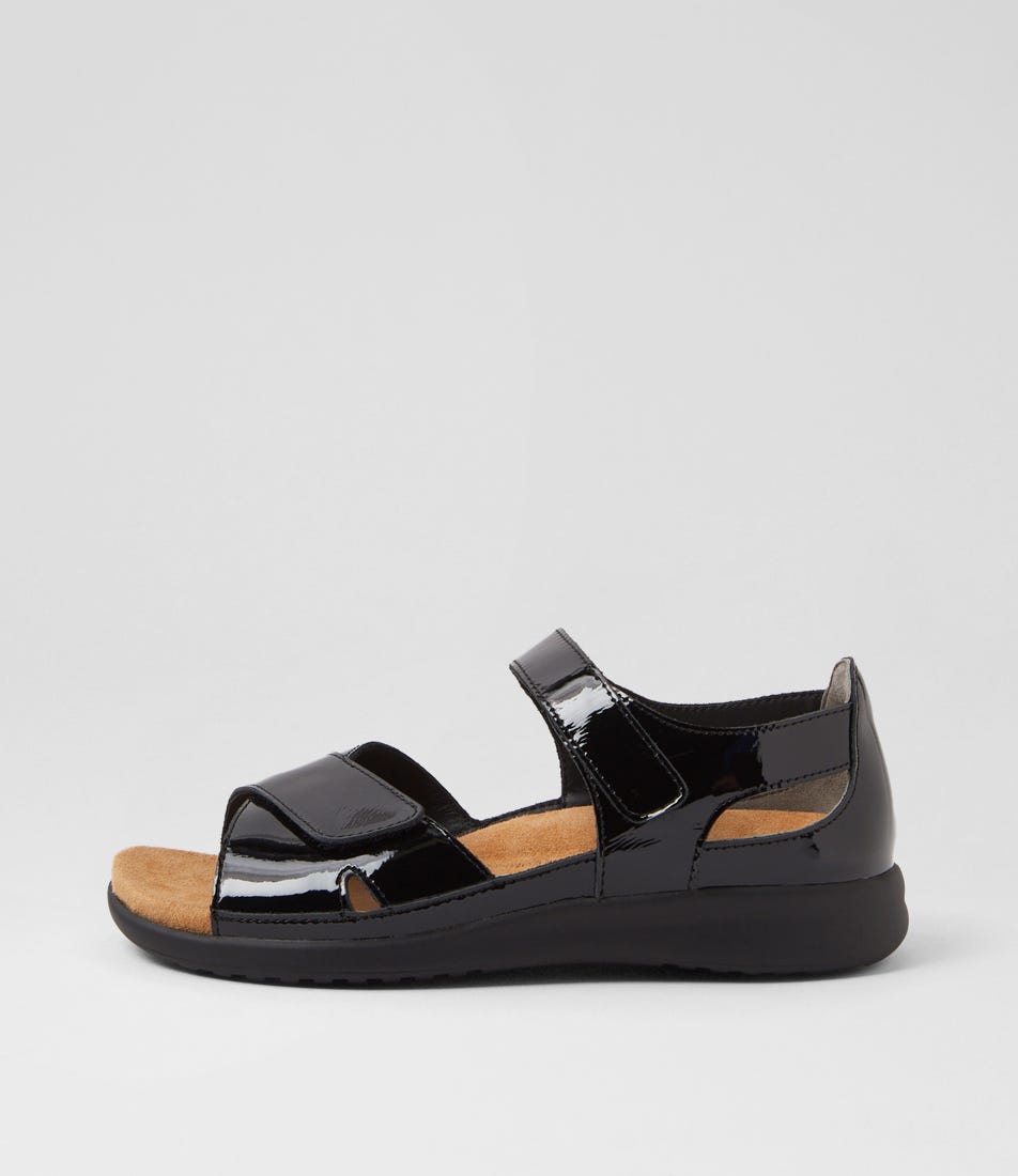 Bronn Xw Black Patent Leather Sandals Bronn Xw Black Patent Leather Sandals