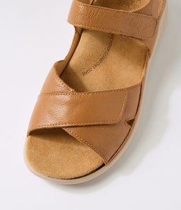 BRONN XW ZR DK TAN ALMOND SOLE LEATHER