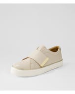 Poppies Xf Almond Pale Gold Leather Sneakers