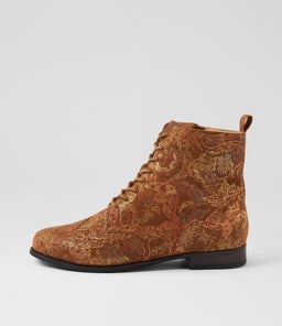 THRON XF ZR TAN ROYAL PRINT SUEDE