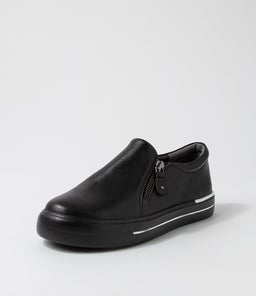 AMBERA W ZR BLACK LEATHER