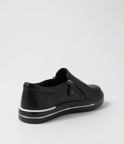 AMBERA W ZR BLACK LEATHER