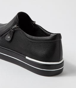 AMBERA W ZR BLACK LEATHER