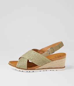 KAEME W ZR KHAKI KHAKI WEAVE LEATHER