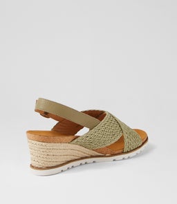 KAEME W ZR KHAKI KHAKI WEAVE LEATHER