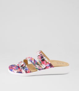 IANNA W ZR WHITE&BRIGHT FLOWER LEATHER