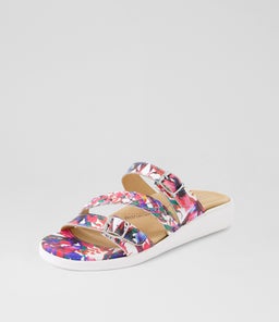 IANNA W ZR WHITE&BRIGHT FLOWER LEATHER