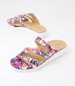 IANNA W ZR WHITE&BRIGHT FLOWER LEATHER