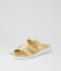 IEANNY W ZR GOLD MULTI LEATHER WEAVE