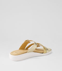 IEANNY W ZR GOLD MULTI LEATHER WEAVE