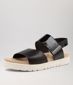 NAKTA XW ZR BLACK WHITE SOLE LEATHER PATENT