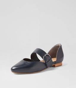 LORAA W ZR NAVY LEATHER