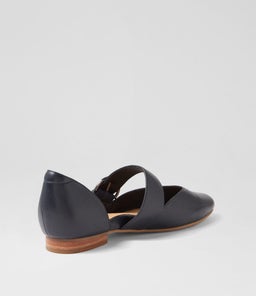LORAA W ZR NAVY LEATHER