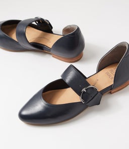 LORAA W ZR NAVY LEATHER