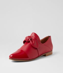 OFUS XF ZR DK RED PATENT LEATHER