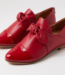 OFUS XF ZR DK RED PATENT LEATHER