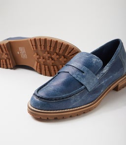 METTERS W ZR BLUE DISTRESS DENIM LEATHER