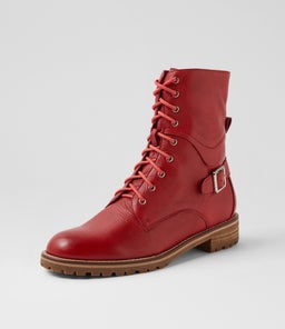 MIYOKO W ZR RED LEATHER