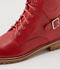 MIYOKO W ZR RED LEATHER