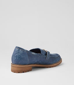 MISIMA W ZR BLUE DISTRESS DENIM LEATHER
