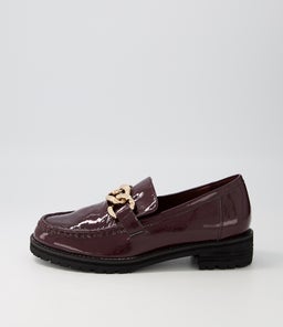 MISIMA W ZR BURGUNDY PATENT LEATHER
