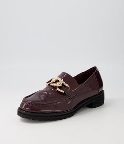 MISIMA W ZR BURGUNDY PATENT LEATHER