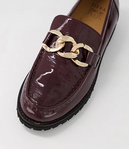 MISIMA W ZR BURGUNDY PATENT LEATHER