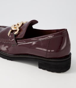 MISIMA W ZR BURGUNDY PATENT LEATHER