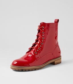 MANGOES W ZR RED PATENT LEATHER