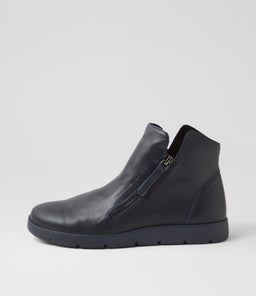 MOHME W ZR DK NAVY LEATHER