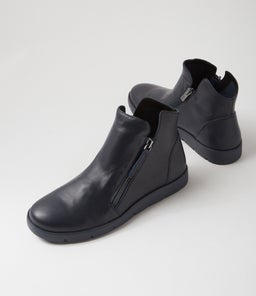 MOHME W ZR DK NAVY LEATHER