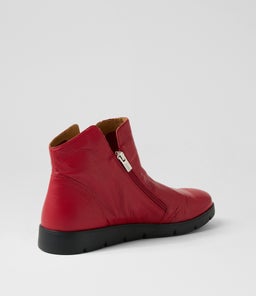 MOHME W ZR DK RED LEATHER