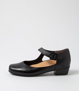 QANGO XW ZR BLACK BLACK HEEL LEATHER