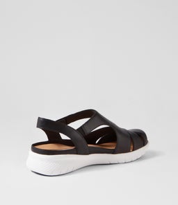 SOFZIE XF ZR BLACK WHITE SOLE LEATHER