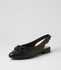 LIZBETHS W ZR BLACK LEATHER