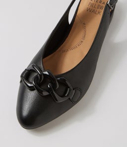 LIZBETHS W ZR BLACK LEATHER