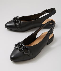 LIZBETHS W ZR BLACK LEATHER