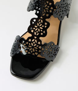 COACHY W ZR BLACK BLACK HEEL PATENT LEATHER