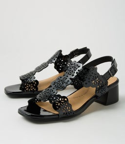 COACHY W ZR BLACK BLACK HEEL PATENT LEATHER