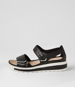 GEDD W ZR BLACK WHITE LEATHER