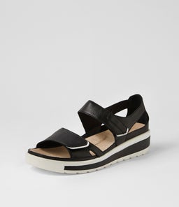 GEDD W ZR BLACK WHITE LEATHER