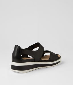 GEDD W ZR BLACK WHITE LEATHER
